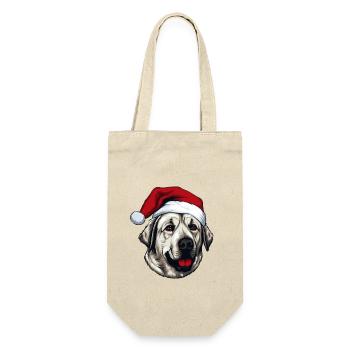 Kangal Dog Head Christmas Xmas - Gift Bag for Bottles - nature - Front