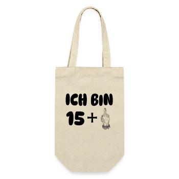 ich bin 16 - Geschenkbeutel für Flaschen - Natur - Vorne