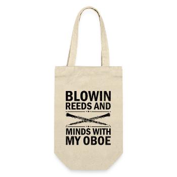 Oboe Player Oboe Basoonist Marching Band Instrumen - Gift Bag for Bottles - nature - Front