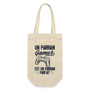 Un Parrain Gamer est un Parrain Parfait - Sac à bouteille - nature - Devant