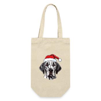 Dogue Allemand Chien Noël Drôle Noël - Sac à bouteille - nature - Devant