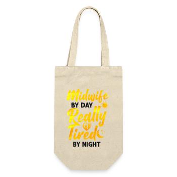 Nurse Midwife Birth Worker Midwife - Gift Bag for Bottles - nature - Front
