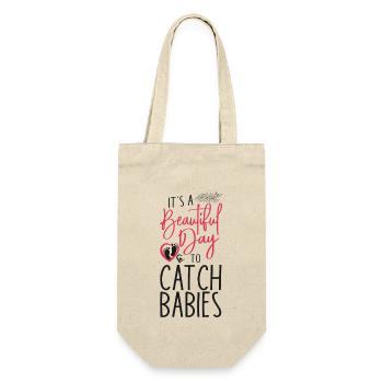 LD Labour And Delivery Nurse - Gift Bag for Bottles - nature - Front