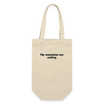 Wandern - The mountains are calling - Geschenkbeutel für Flaschen - Natur - Vorne