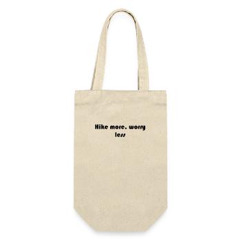 Hiking - Hike more, worry less - Gift Bag for Bottles - nature - Front