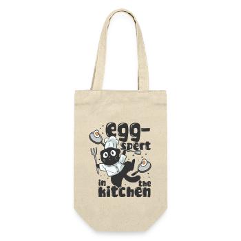 Egg-spert in the kitchen - Gift Bag for Bottles - nature - Front