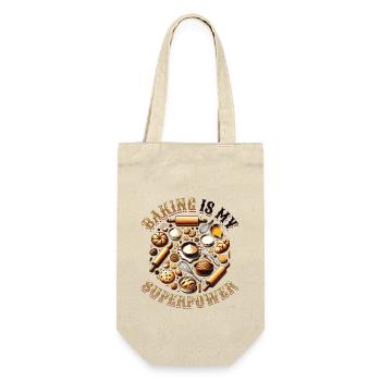 Baking Superpower Baker Dessert Confectioner - Gift Bag for Bottles - nature - Front