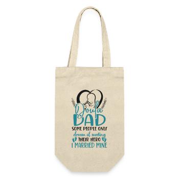 Doula Birth Worker Dad Doula Dad - Gift Bag for Bottles - nature - Front