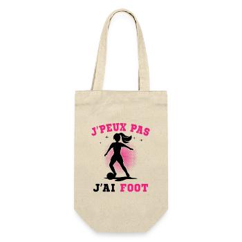 J Peux Pas J Ai Foot - Sac à bouteille - nature - Devant