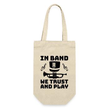 Marching Band Sayings Funny Marching Instruments - Gift Bag for Bottles - nature - Front