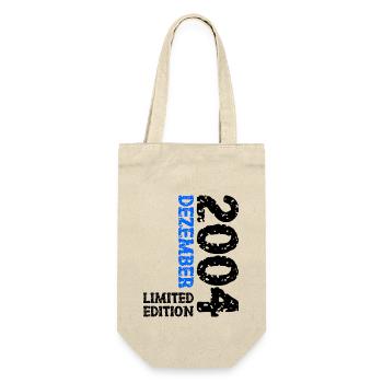 2004 December Limited Edition 19th Birthday Decoration - Gift Bag for Bottles - nature - Front