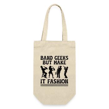 Marching Band Sayings Funny Marching Instruments - Gift Bag for Bottles - nature - Front