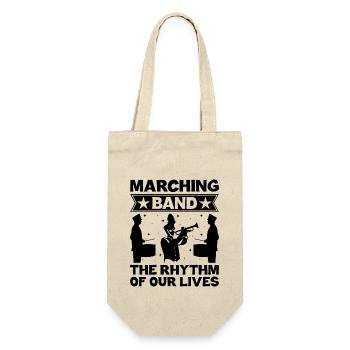 Marching Band Sayings Funny Marching Instruments - Gift Bag for Bottles - nature - Front