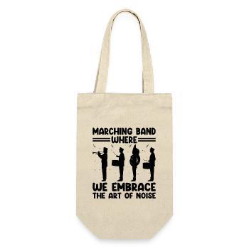 Marching Band Sayings Funny Marching Instruments - Gift Bag for Bottles - nature - Front