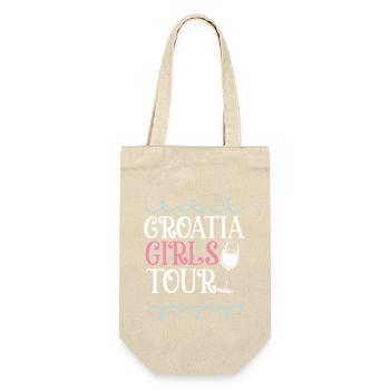 Croatia Girls Tour Heart - Gift Bag for Bottles - nature - Front