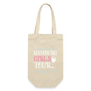 Hamburg Girls Tour Herz - Geschenkbeutel für Flaschen - Natur - Vorne