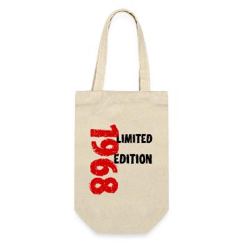 1968 Limited Edition Birthday Gift Wife Husband - Gift Bag for Bottles - nature - Front