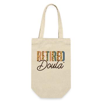 Doula Birth Worker Retirement - Geschenkbeutel für Flaschen - Natur - Vorne