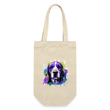 Beagle Chien Tête Portrait Coloré - Sac à bouteille - nature - Devant