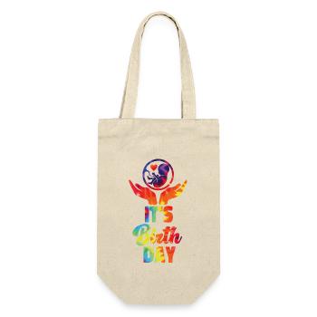 LD Labour And Delivery Nurse - Gift Bag for Bottles - nature - Front