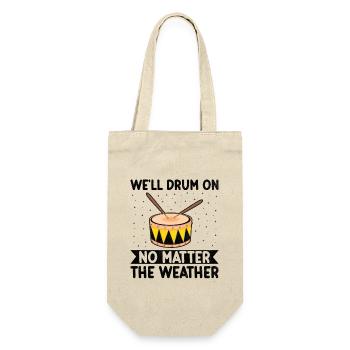 Drum Corps Marching Band Drum Corp Music Percussio - Gift Bag for Bottles - nature - Front