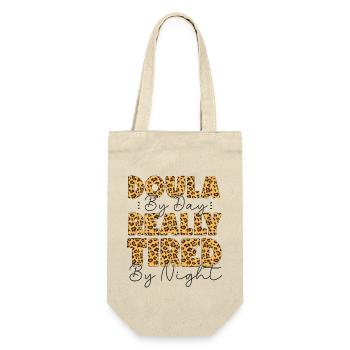 Doula Birth Worker Doula By Day - Gift Bag for Bottles - nature - Front