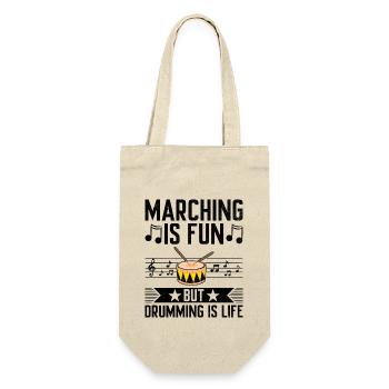 Drum Corps Marching Band Drum Corp Music Percussio - Gift Bag for Bottles - nature - Front