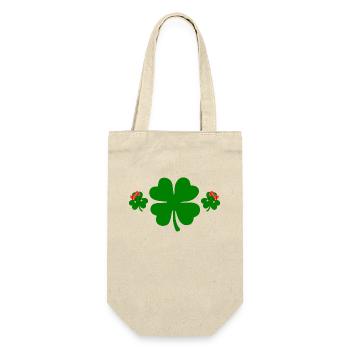 Accessoires de la Saint-Patrick Irlande Shamrock décoration - Sac à bouteille - nature - Devant