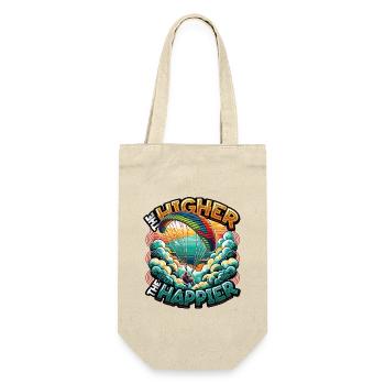 Fallschirmspringen Parachute Skydiving Paraglider - Geschenkbeutel für Flaschen - Natur - Vorne