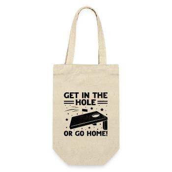 Cornhole Spieler Cornhole Sport Lustig Cornhole Be - Geschenkbeutel für Flaschen - Natur - Vorne