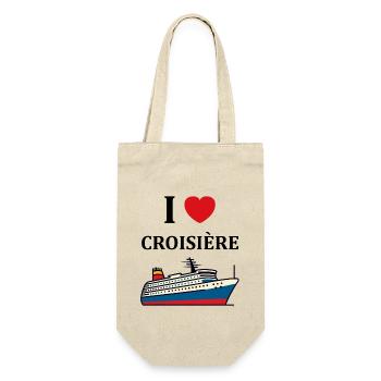 I love Croisière - Sac à bouteille - nature - Devant