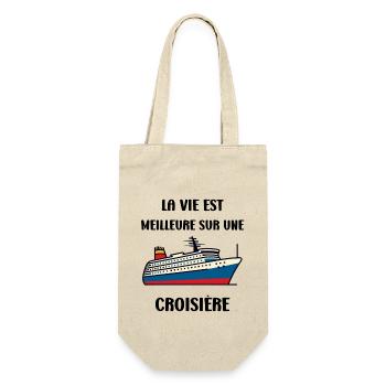 La vie est meilleure sur une Croisière - Sac à bouteille - nature - Devant