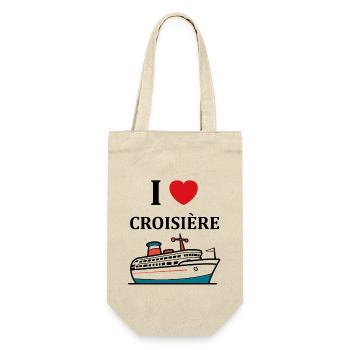 I love Croisière - Sac à bouteille - nature - Devant