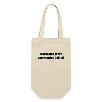 Hiking - Take a hike, leave your worries behind - Gift Bag for Bottles - nature - Front