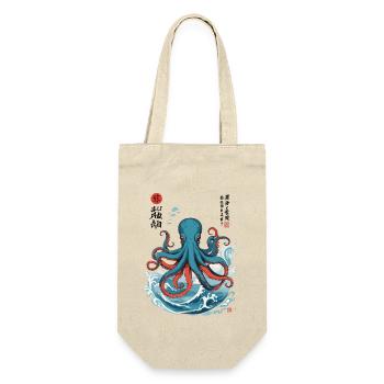 Octopus Ukiyo-E Japan Sea Kraken Design - Gift Bag for Bottles - nature - Front
