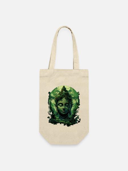Buddhismus Yoga Buddhist Zen Meditation Buddha - Geschenkbeutel für Flaschen - Natur