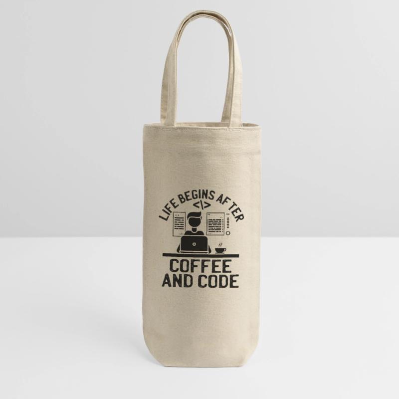 Café Codage Programmeur Codeur Développeur Nerd Coff Sac à bouteille
