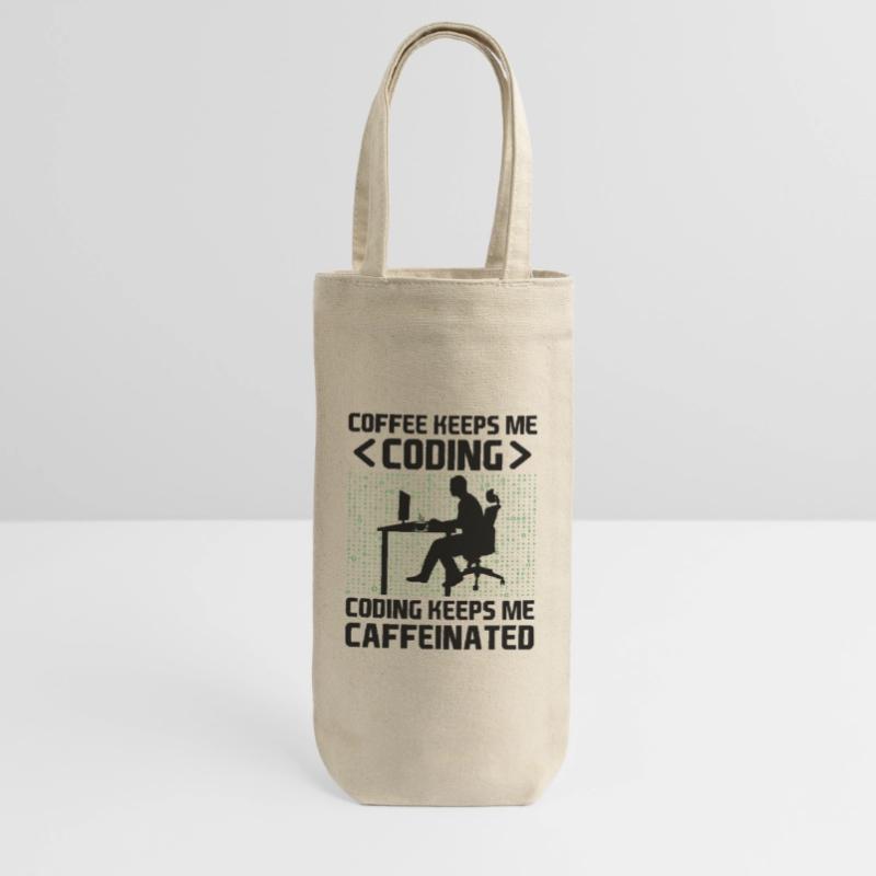 Kaffee-Codierung Programmierer Programmierer Entwickler Nerd Coff Geschenkbeutel für Flaschen