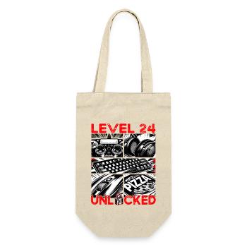 Niveau d’anniversaire 24 Jeux et joueurs débloqués - Sac à bouteille - nature - Devant