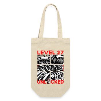 Niveau d’anniversaire 27 Débloqué Gaming & Gamer - Sac à bouteille - nature - Devant