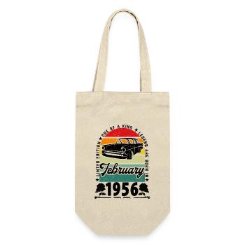 Anniversaire février 1956, Vintage février 1956. - Sac à bouteille - nature - Devant