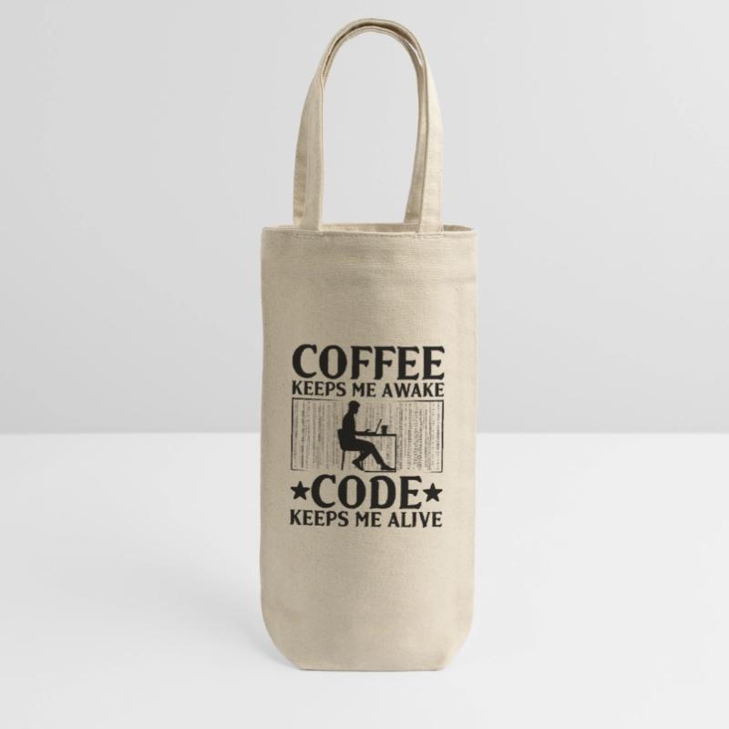 Coffee Coding Programmer Coder Developer Nerd Coff Gift Bag for Bottles