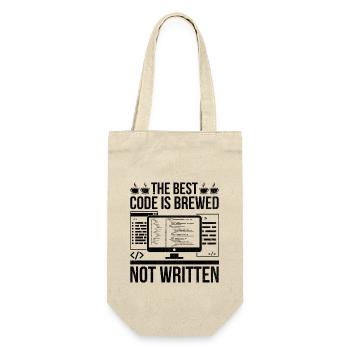 Coffee Coding Programmer Coder Developer Nerd Coff - Gift Bag for Bottles - nature - Front