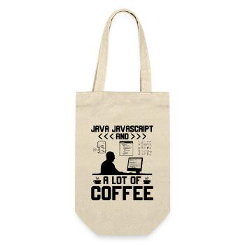 Coffee Coding Programmer Coder Developer Nerd Coff - Gift Bag for Bottles - nature - Front