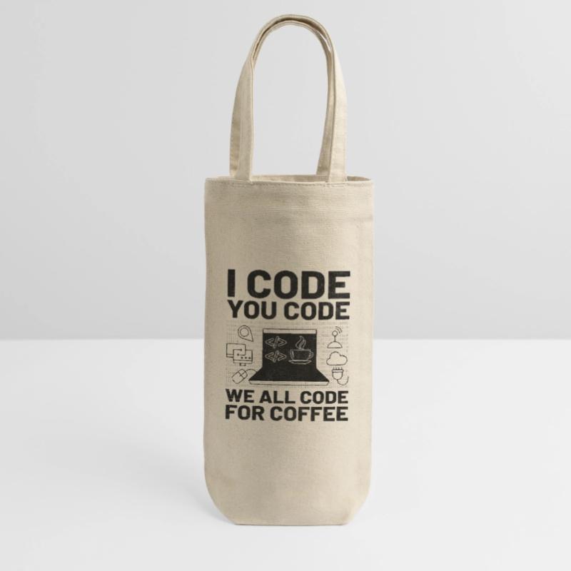 Kaffee-Codierung Programmierer Programmierer Entwickler Nerd Coff Geschenkbeutel für Flaschen