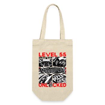 Niveau d’anniversaire 55 Débloqué Gaming & Gamer - Sac à bouteille - nature - Devant
