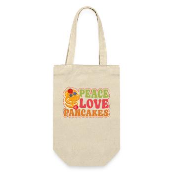 Pancake Lover Kids Girl Peace Love - Sac à bouteille - nature - Devant