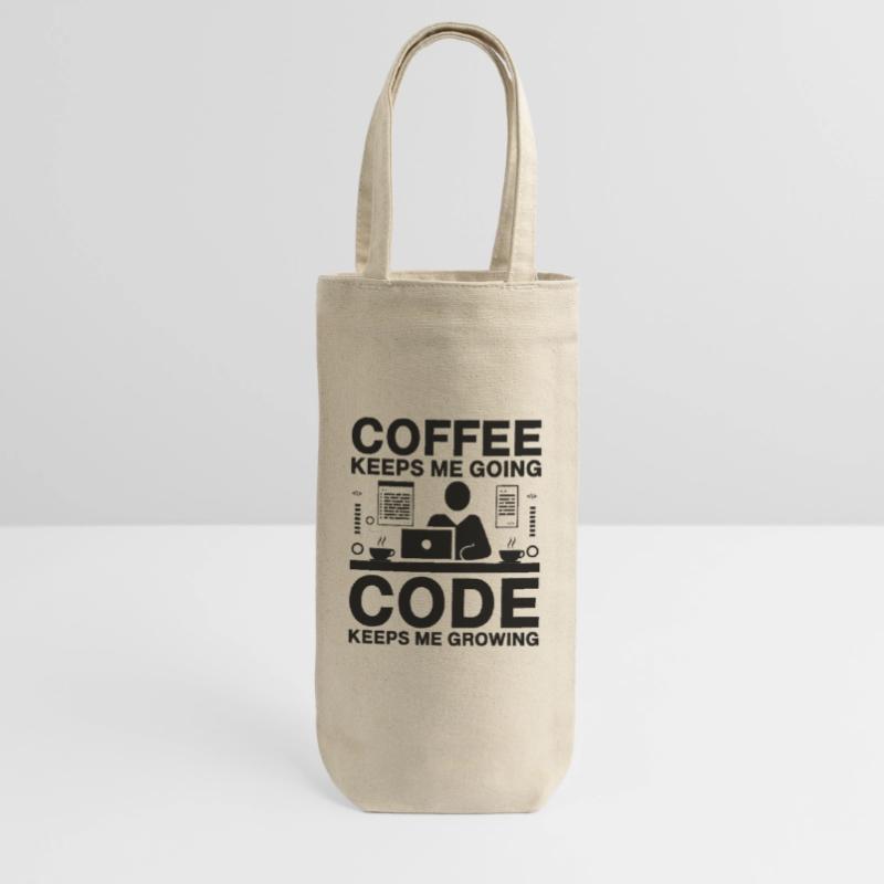 Café Codage Programmeur Codeur Développeur Nerd Coff Sac à bouteille