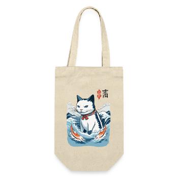 Ukiyo-E Chat Pêche Japon Art Streetwear - Sac à bouteille - nature - Devant