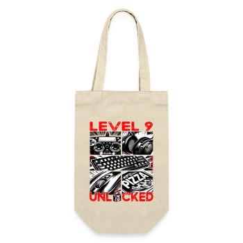 Birthday Level 9 Unlocked Gaming & Gamers - Gift Bag for Bottles - nature - Front